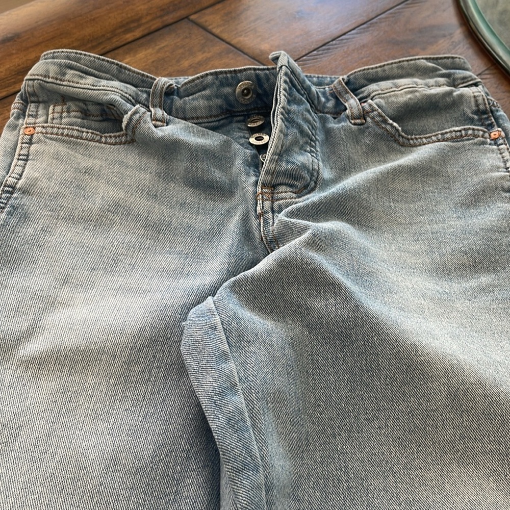 Jessica Simpson light wash blue denim jeans button fly flirt straight boot sz 27 - Picture 7 of 15
